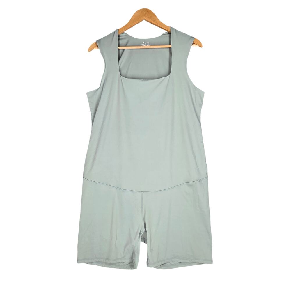 MAACIE MATERNITY SLEEVELESS ROMPER – LIGHT GREEN – SIZE 2XL – COMFORT WEAR